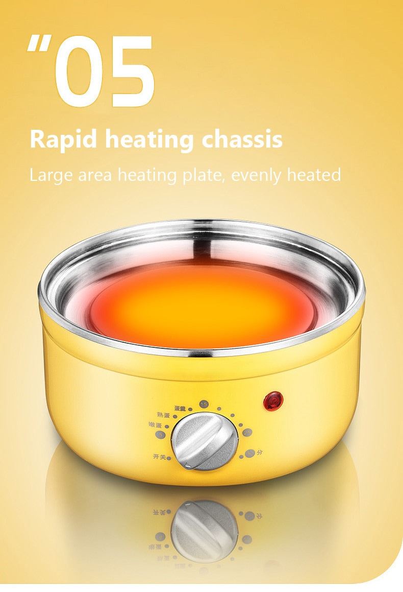 Electric Egg Boiler Food Steamer with Timer 2 Layers Stainless steel breakfast Steaming machine