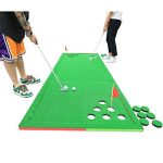 Indoor & Outdoor Golf Practice Mat w/ Multiple Holes for Battle Golf Putting