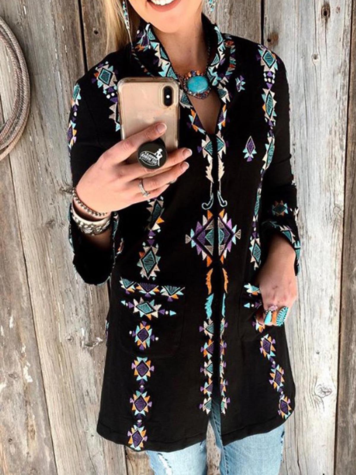 Long Sleeve Cotton-Blend Casual Sweatshirt