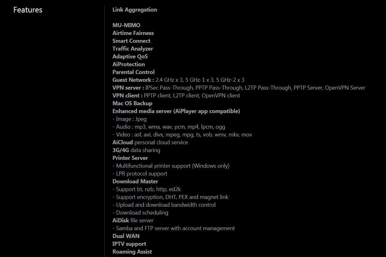Tri-Band Gigabit Wireless Internet Router Gaming & Streaming w/ Parental Control