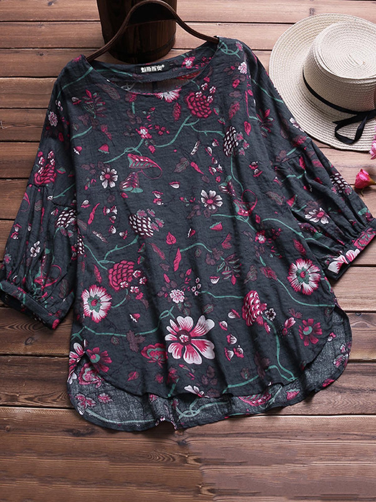 Women Casual Loose Tops Tunic Blouse Shirt