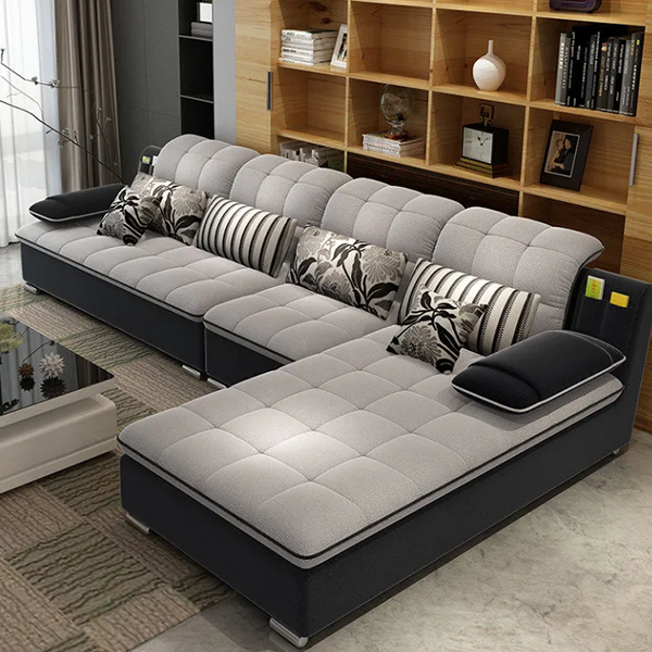 reversible sofa sofa L-shaped sofa convertible living room sofa 4 people sofa combination apartment deep