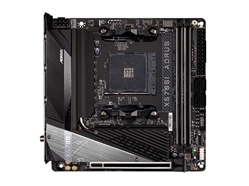 GIGABYTE X570SI AORUS PRO AX Rev.1.1 主板 支持Mini-ITX [搭载AMD X570芯片组] MB5519 黑色