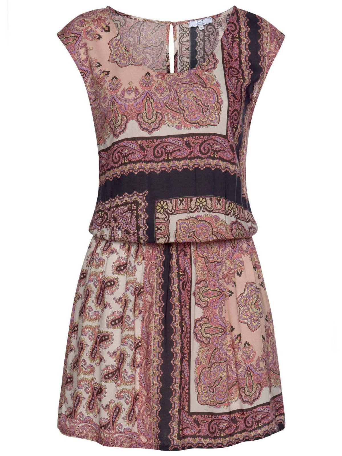 As Picture Holiday Crew Neck Floral-Print Dresses