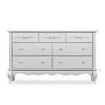 Evolur Aurora Double Dresser with 7 Drawer / Silver Mist