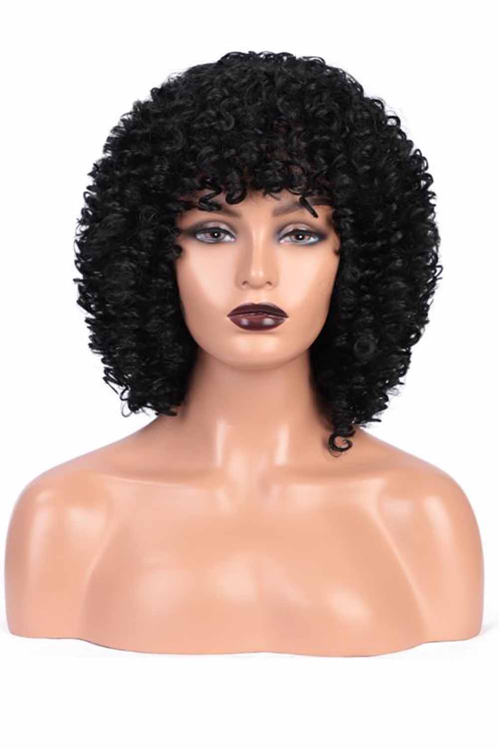 黑色非洲短卷假发