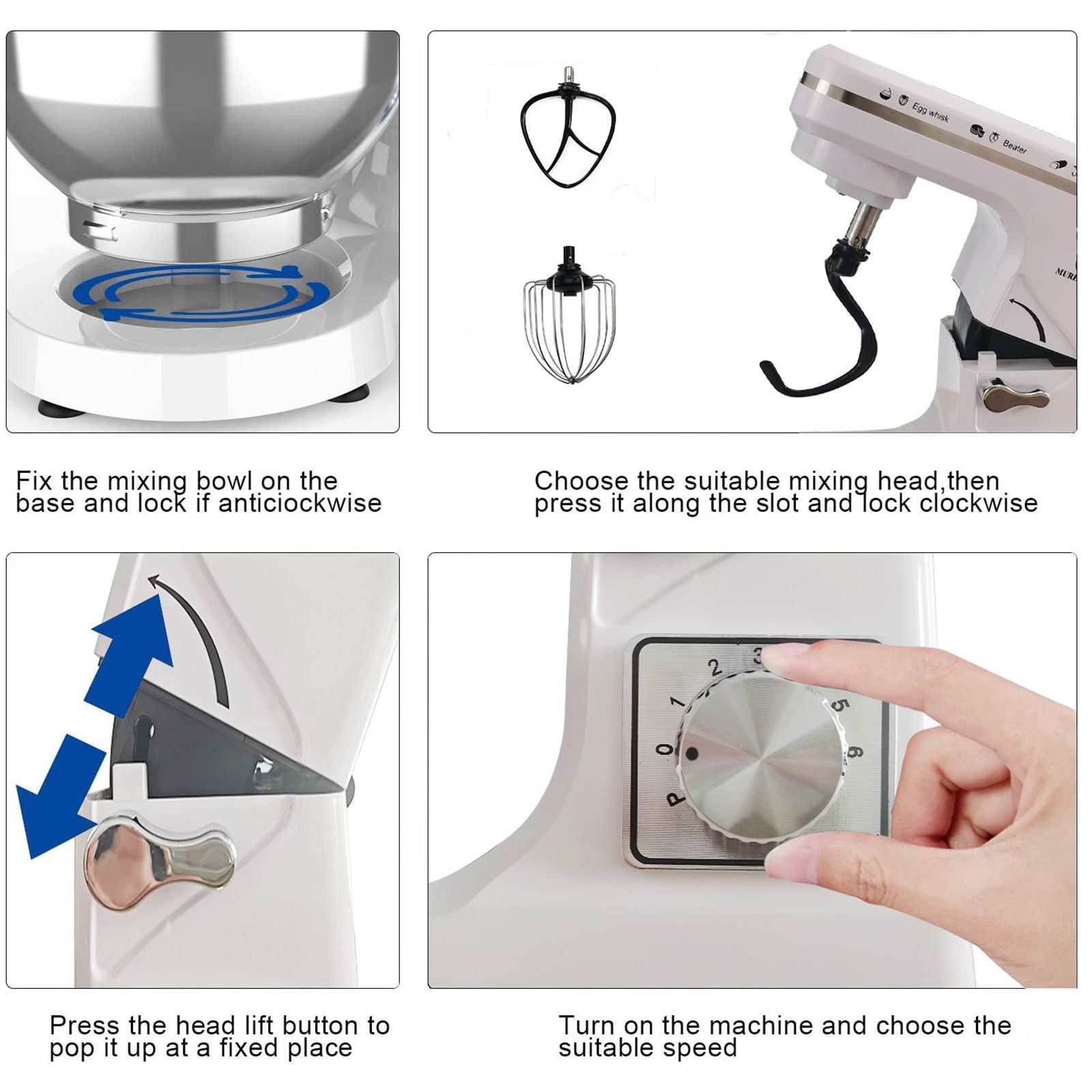 Kitchenaid Stand Mixer Household Automatic Multi-function Electric Dough Mixer