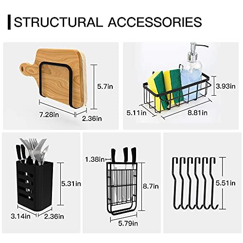 Dish Drying Rack Over Sink Adjustable(24.4���-37���), ULG 3 Tier Stainless Steel