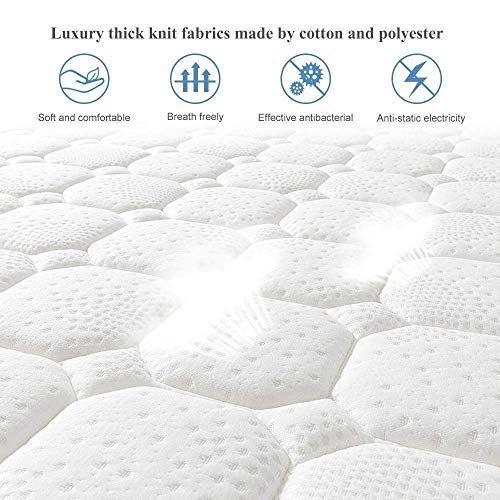 Vesgantti 11 Inch Multilayer Hybrid Full Mattress  w/ Breathable Foam & Pocket Spring