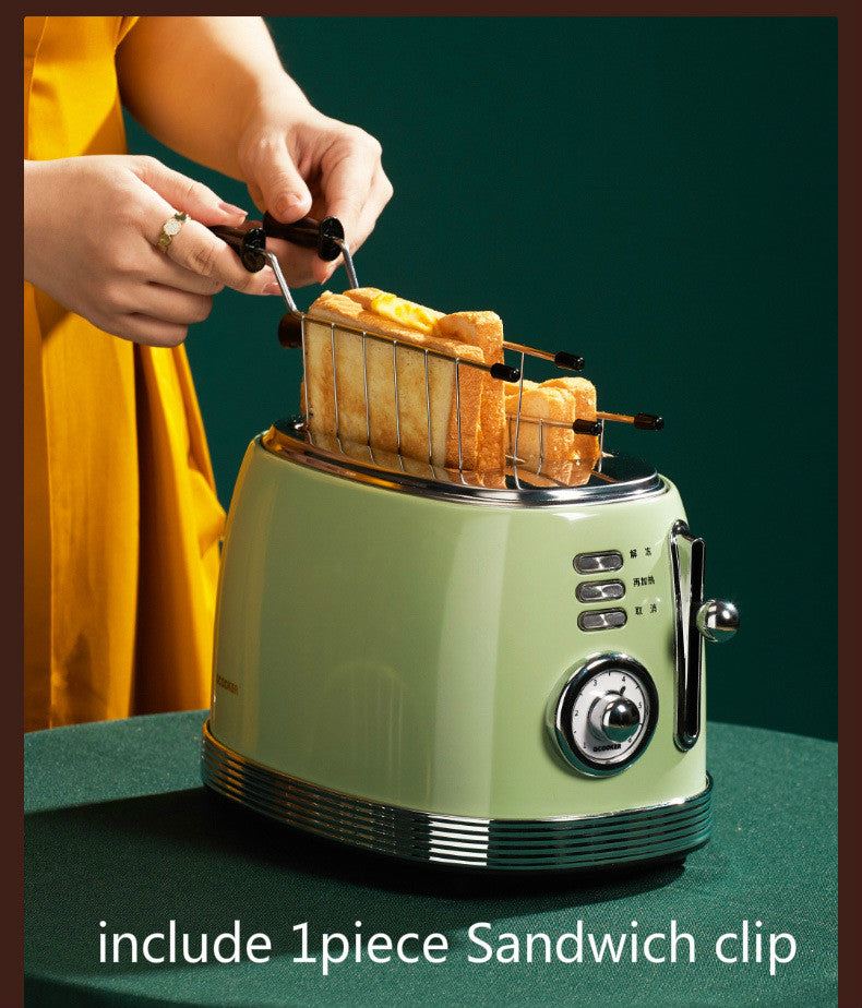 Automatic Retro toaster Bread machine Multifunctional breakfast 38mm grill Sandwich