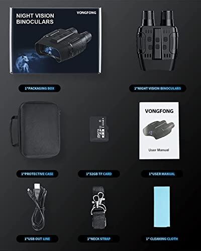 VONGFONG Night Vision Binoculars,Digital Infrared Binoculars with Night Vision
