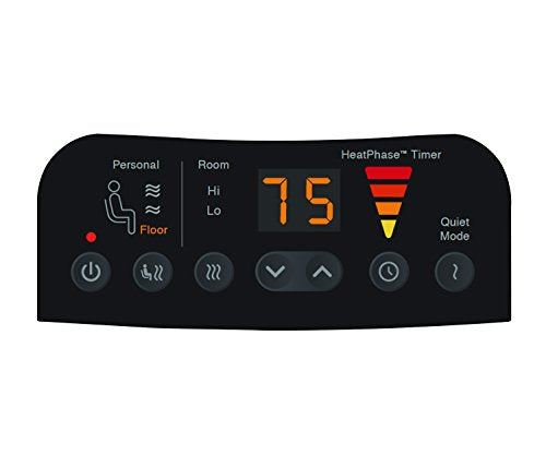 Space Heater with Multi-Directional Heating and Digital Controls