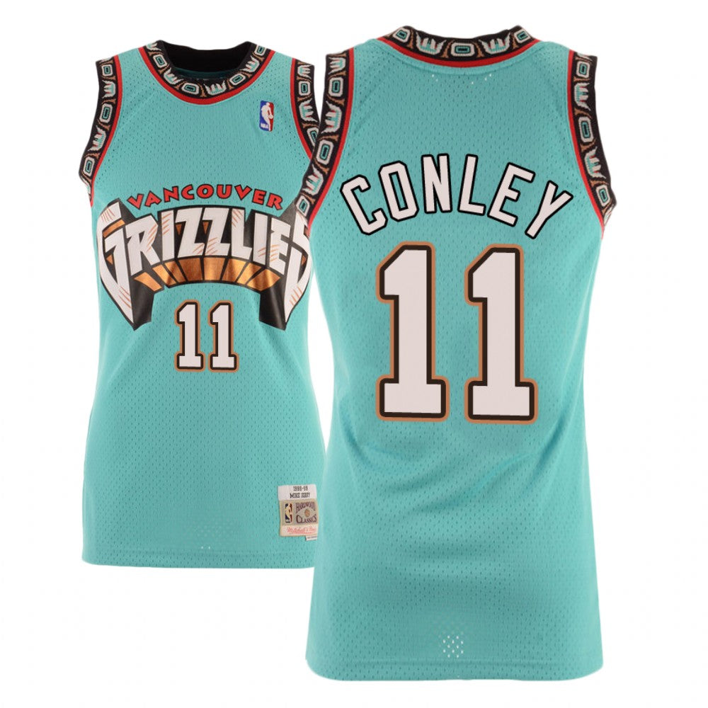 Mike Conley Grizzlies #11 Hardwood Classics Aqua Swingman Jersey