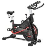RELIFE REBUILD YOUR LIFE Exercise Bike Indoor Cycling Bike Fitness Stationary All-inclusive Flywheel Bicycle, Black