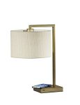 Wireless Charging Table Lamp with 7W LED, 5W QI & USB Port