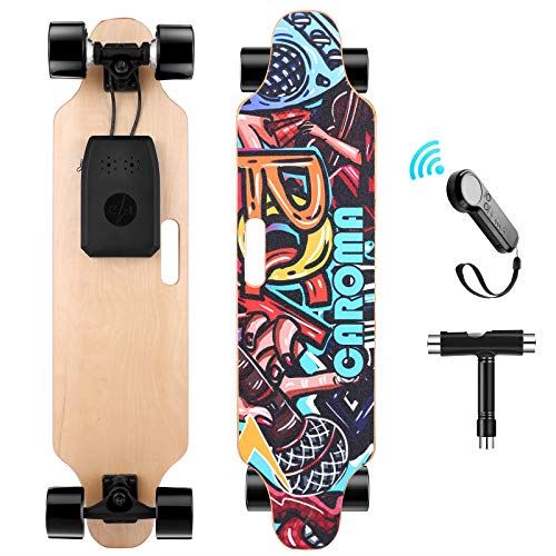 37��� Electric Skateboard with Remote Control, Electric Longboard