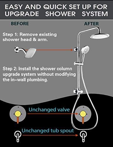 handheld shower head with height adjustable holder , solid brass rail 60 inch long