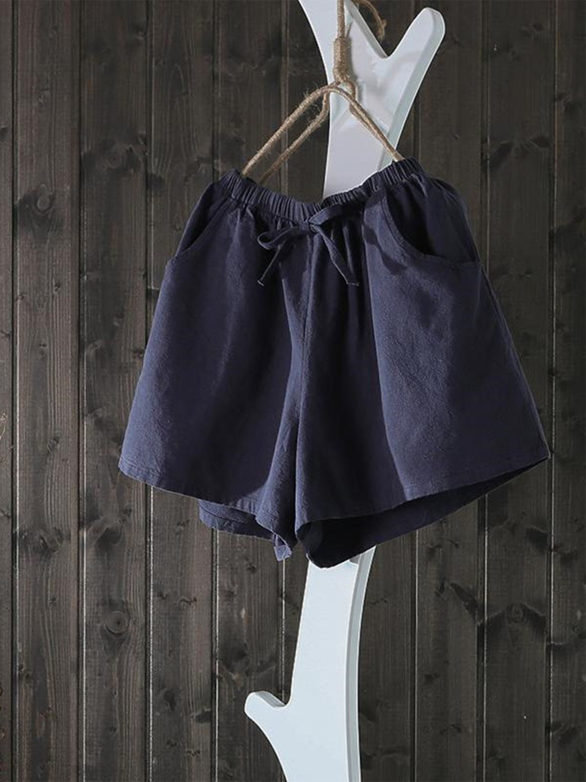 Casual Solid Shorts