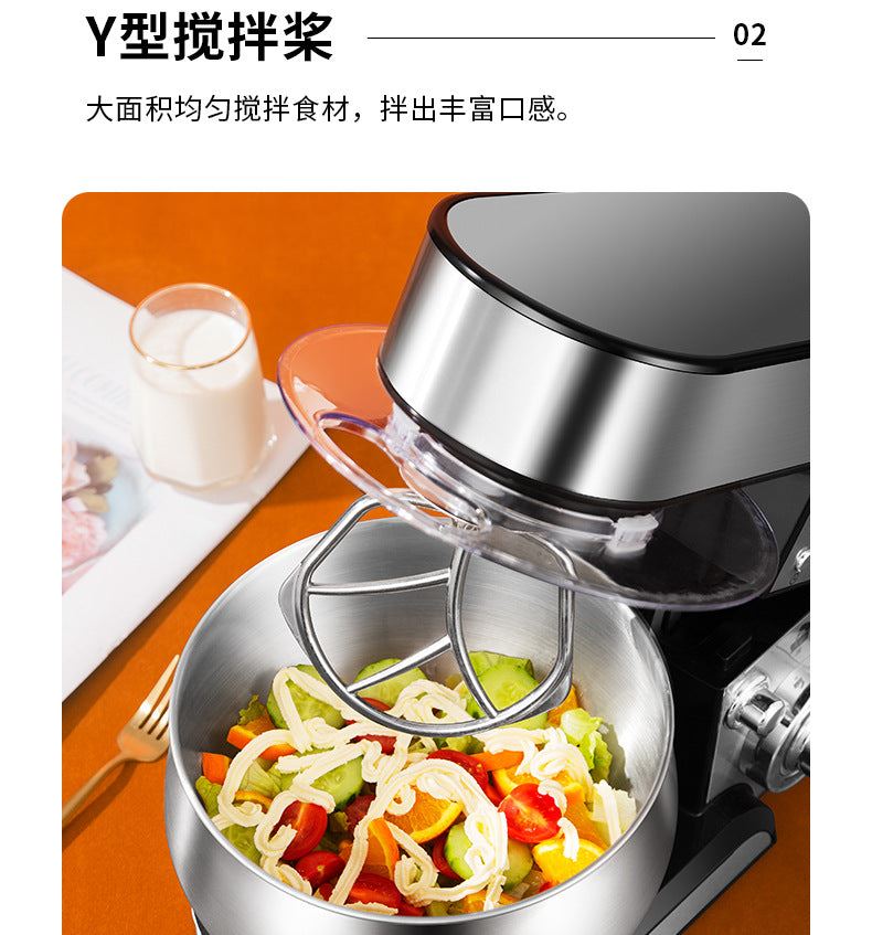 Dough Mixer Food Mixer Kneading Machine Home ELD Display High Power Multifunction Stainless Steel Bowl