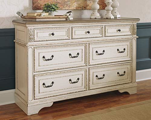Realyn French Country 7 Drawer Dresser with Two Tone