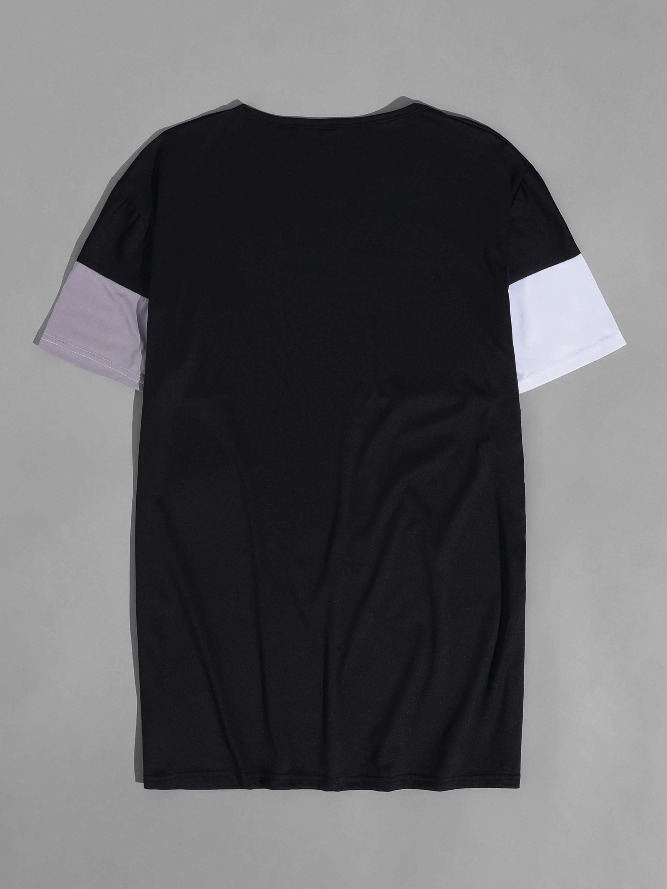 Men's Three Tone Colorblock Short Sleeve Tee