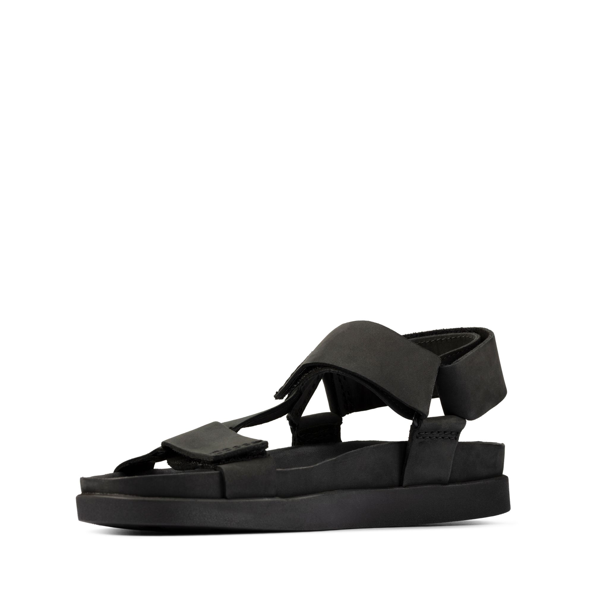 Men Sandals Sunder Range Black Nubuck
