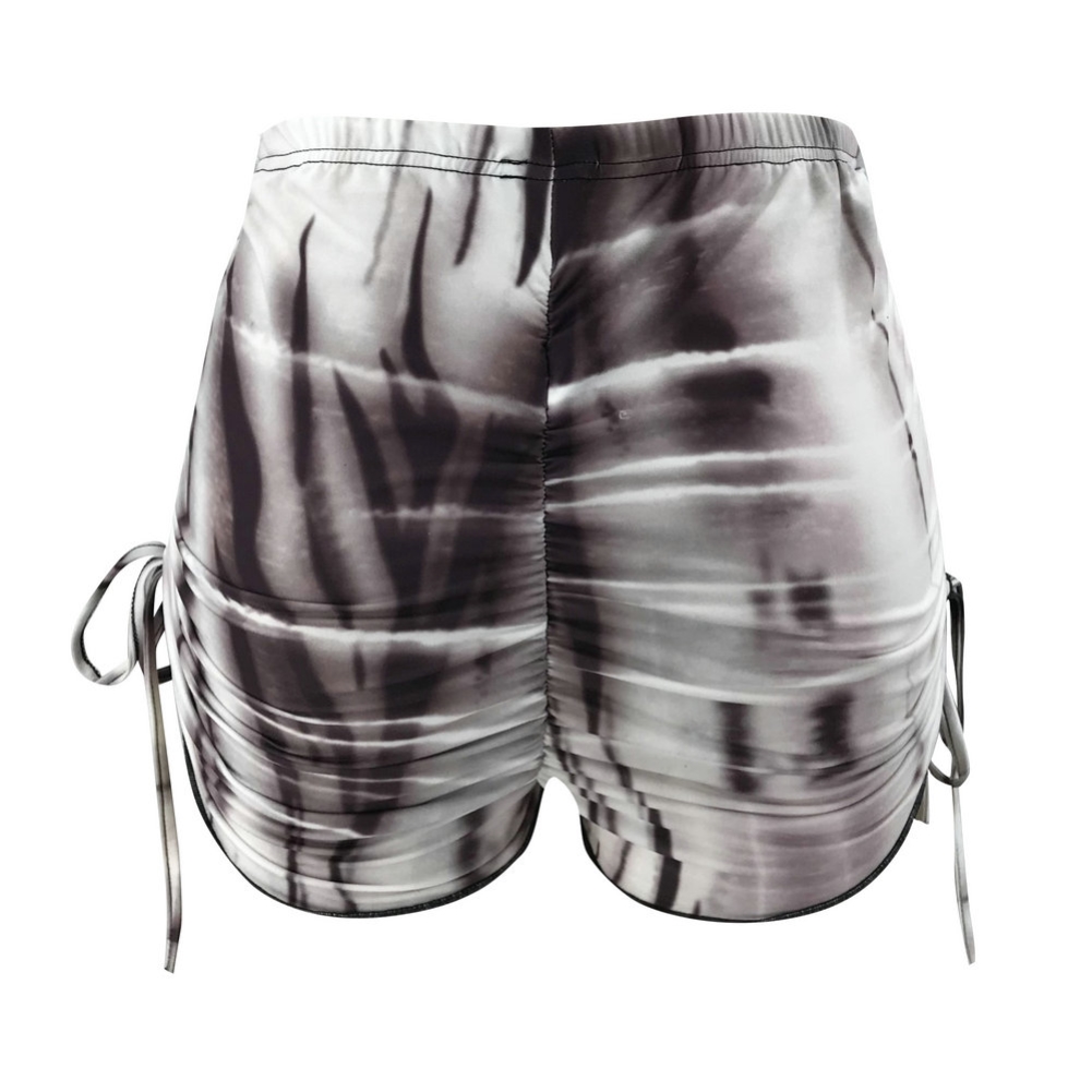 Sexy Tie Dye Two Piece Crop Top and Shorts Set