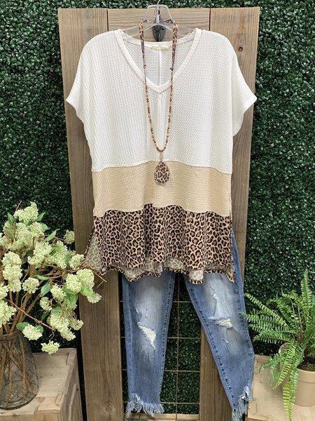 Short Sleeve V Neck Shirts & Tops