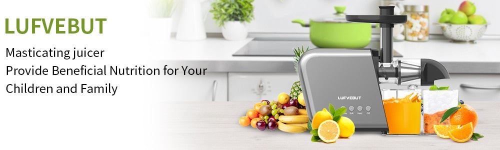 Juicer Electric High Nutrition Vegetables And Fruits Slow Blender Soft And Hard Modes