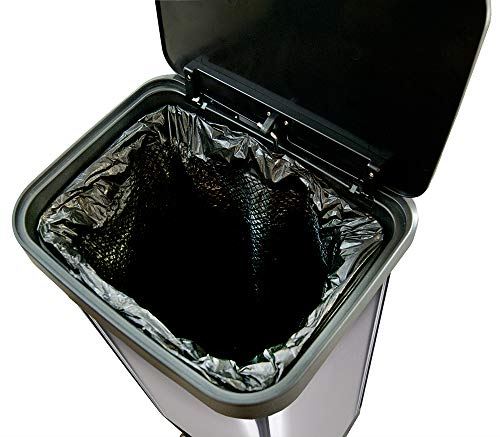 Large Metal Kitchen Garbage Bin with Soft Close Lid