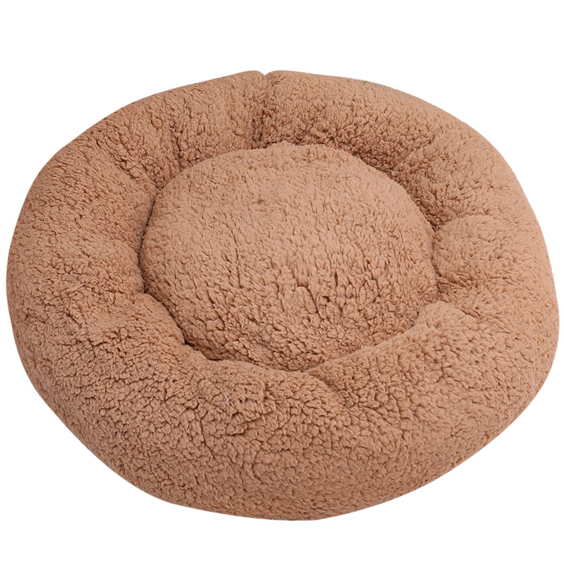 Wholesale Bed Dog Petty Round lamb wool dog bed pet supplies manufacturer direct dog mat For Puppy