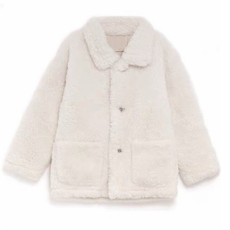 Copy 减龄洋气轻熟风韩版冬装外套羊羔毛加绒加厚洋气打底衫两件套