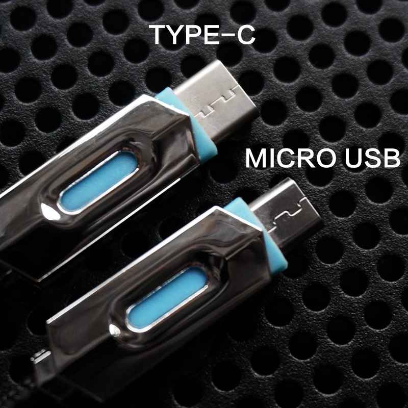 USB3.1 Nylon Braided Lights LED Micro USB
