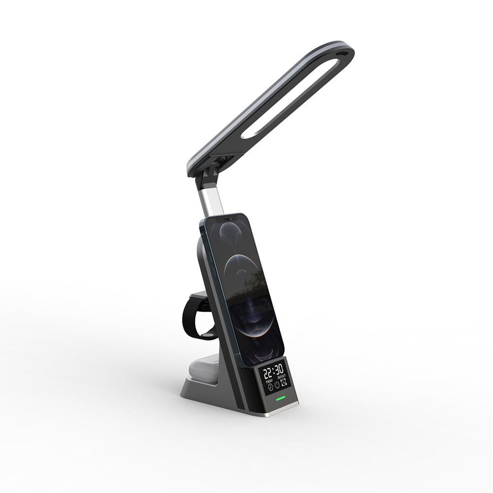 7 in 1 Wireless Charging Table Lamp For Study Bedside Night Light