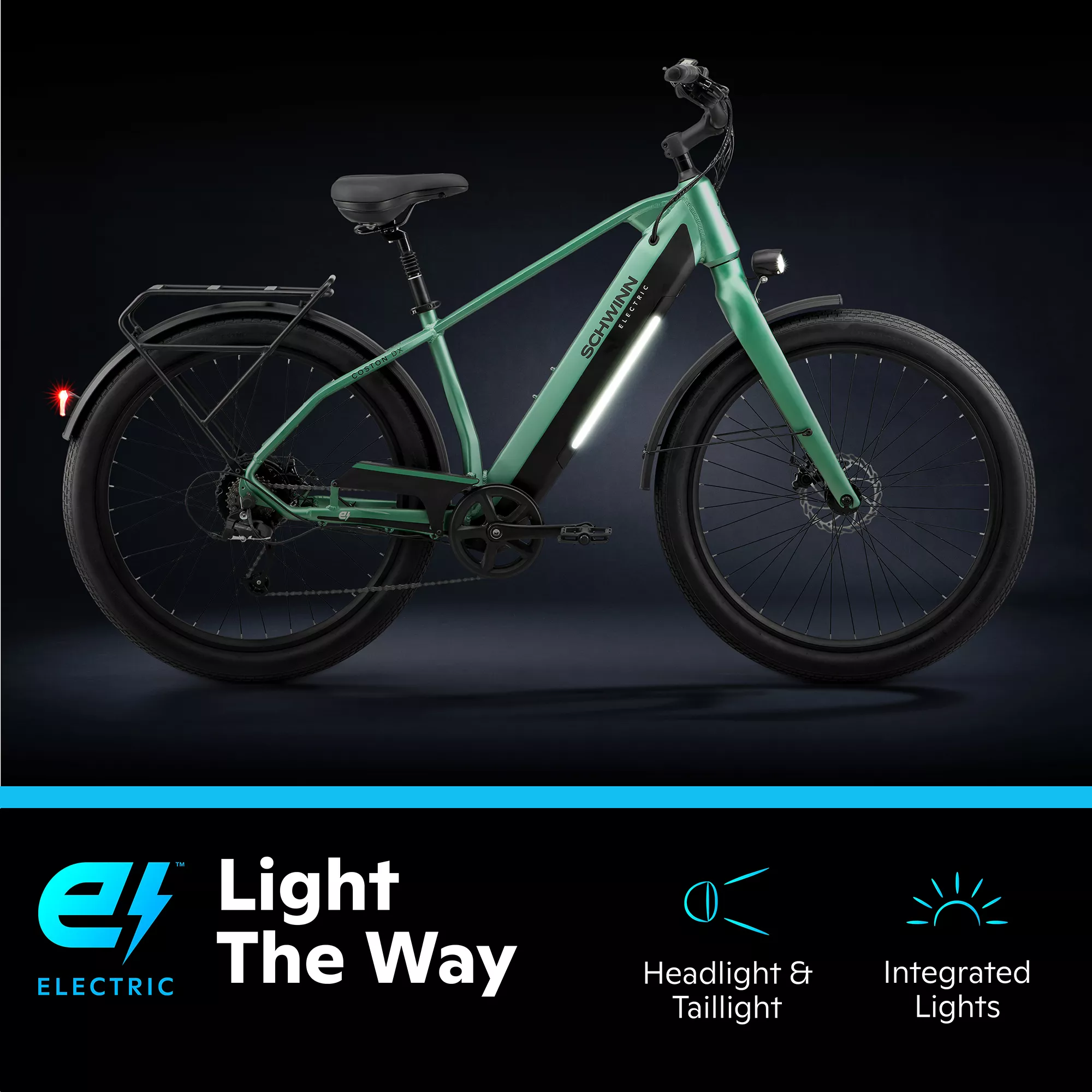 Schwinn Adult Coston 27.5” DX Electric Hybrid Bike