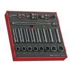 Teng Tools – 21 Piece 1/2 inch Drive Impact Socket Set in EVA Tray – TEN-O-TED9121