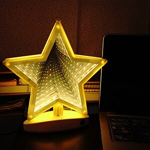 Thrisdar LED3D Battery USB Dual Mirror Tunnel Night Light