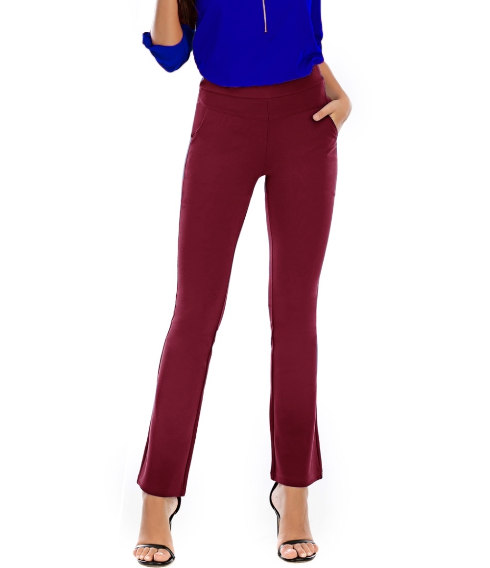 Western Elegant Plain Office Trousers