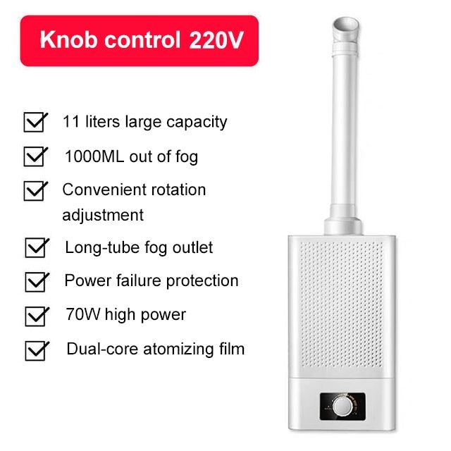 110V/220V Industrial Ultrasonic Humidifier Commercial Cool Mist Maker 11L Fogger Timing LED Display