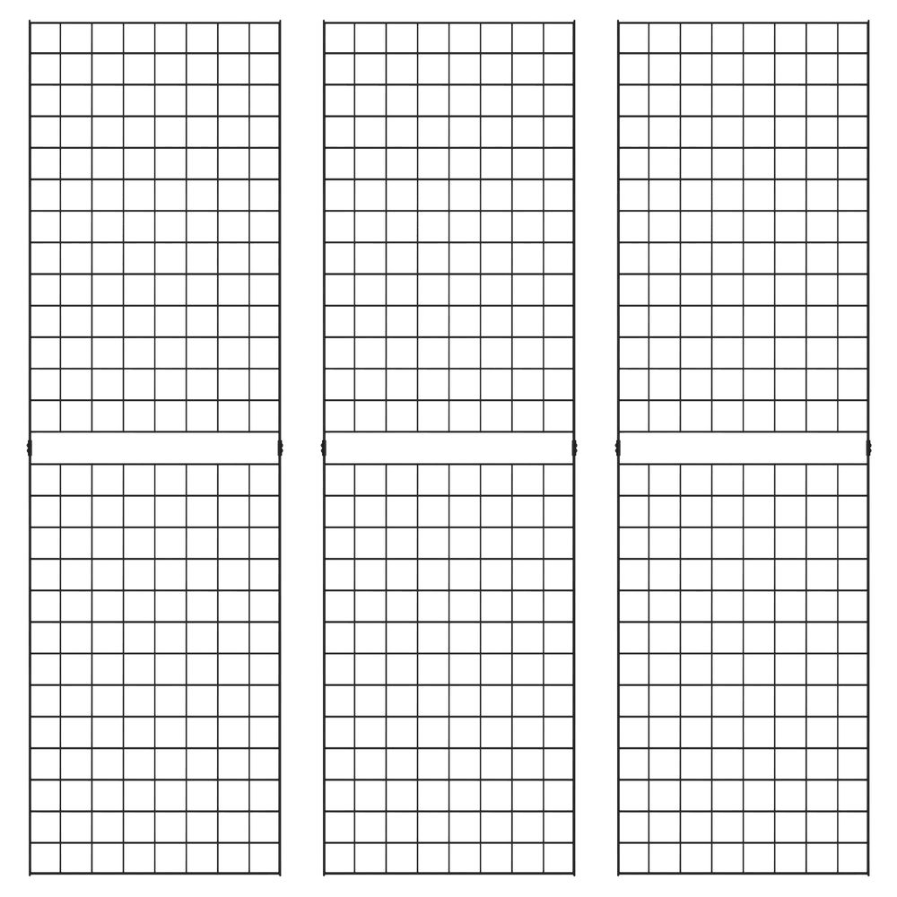 Econoco 2'x6' Portable Grid Panel - Black