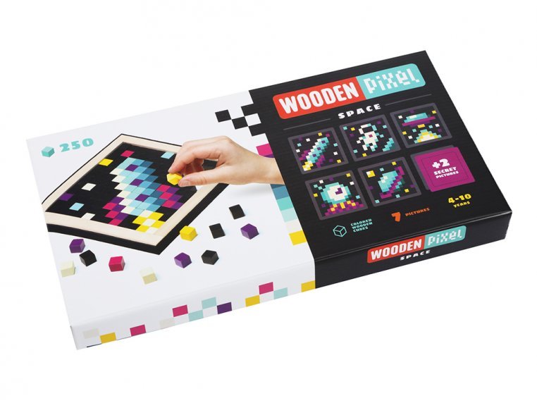 Wooden Pixel Mosaic Art Puzzle Kit