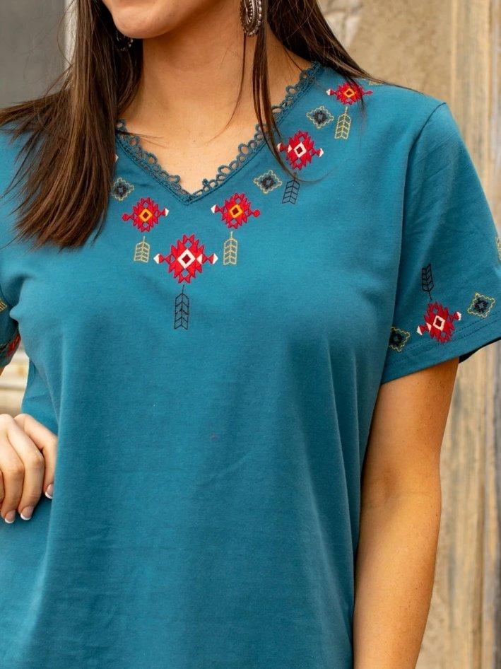 Vintage Short Sleeve Cotton-Blend Shirts & Tops