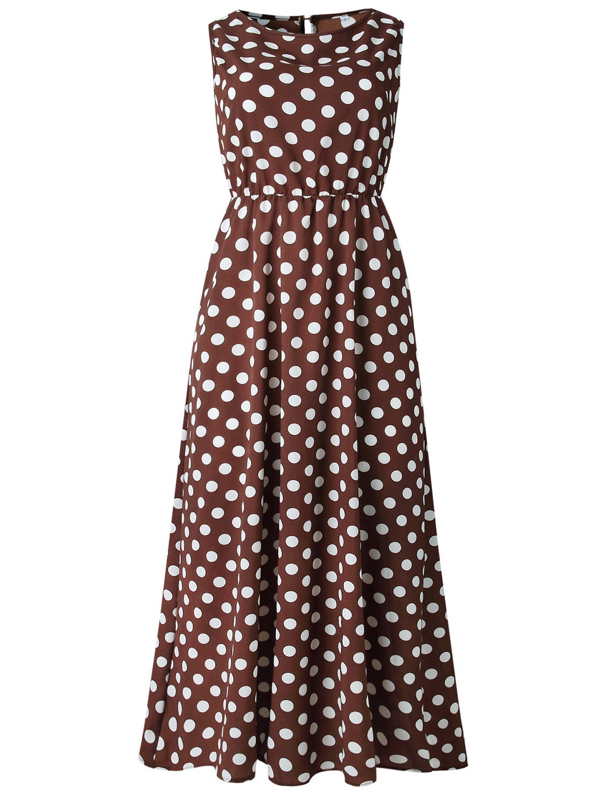Round Neck  Polka Dots Casual Dresses