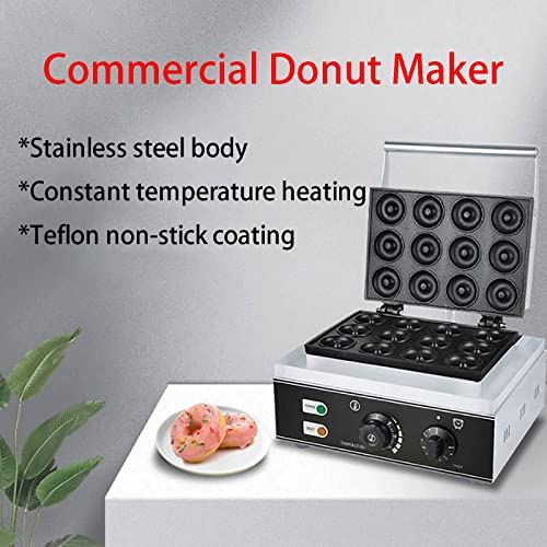 12 Holes Donut Maker Machine 1550W 220V Electric Doughnut Maker