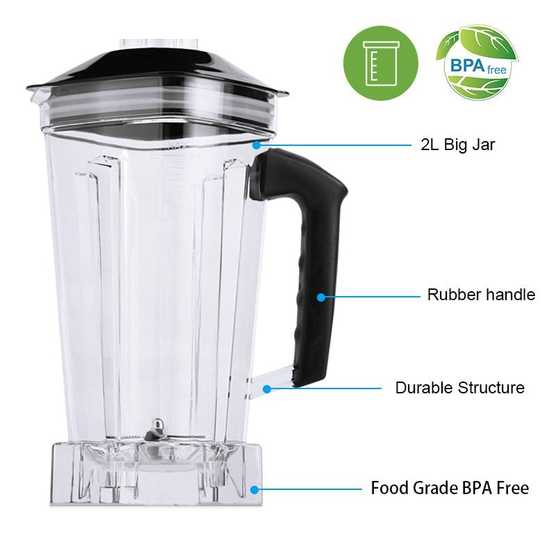 High Power Digital Touchscreen Automatically Program 3HP Blender