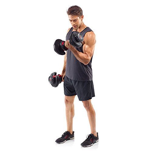 Bowflex Adjustable Dumbbell SelectTech 552 (Version 2) (Red & Black)