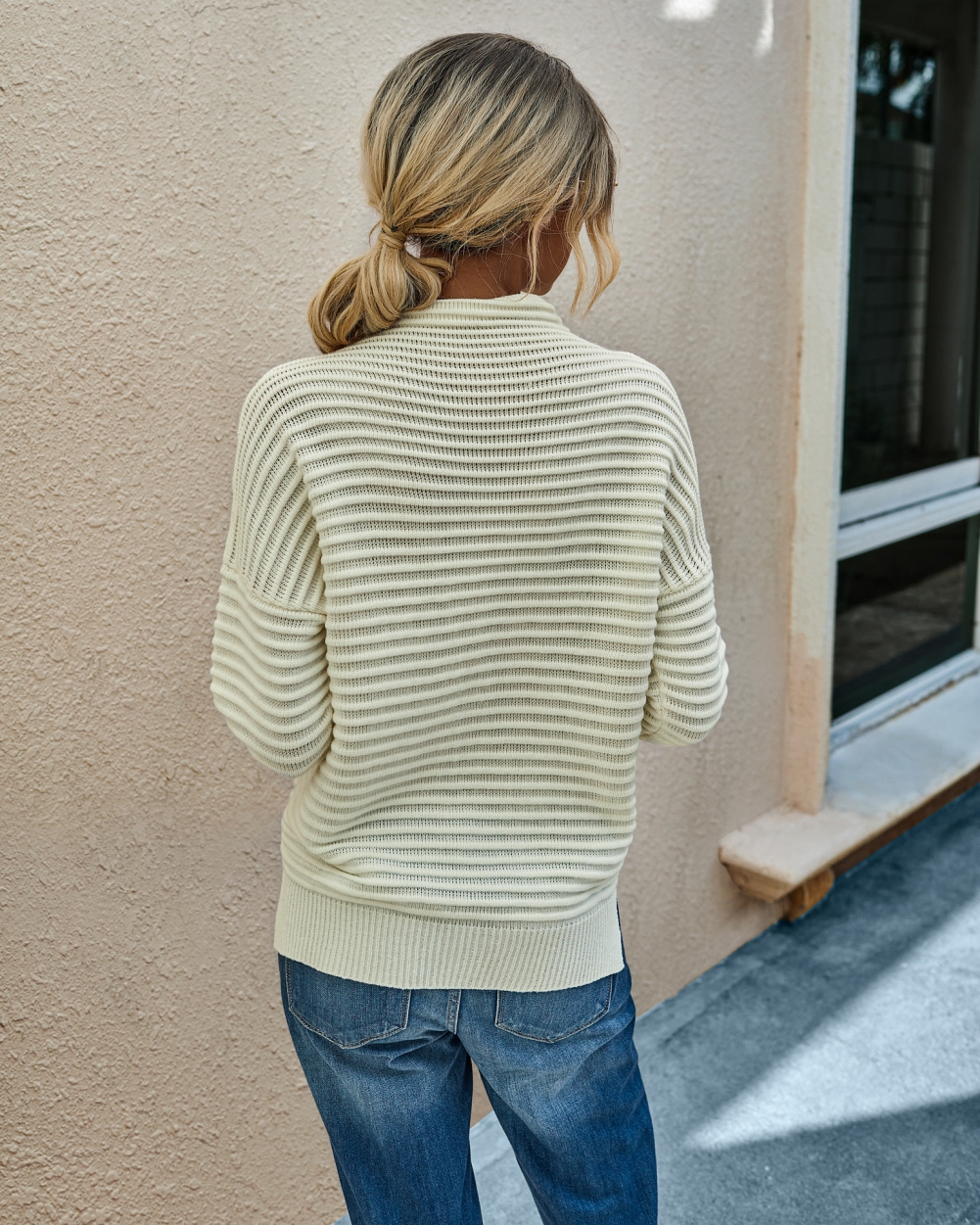 Autumn Stripes Regular Loose Knit Top
