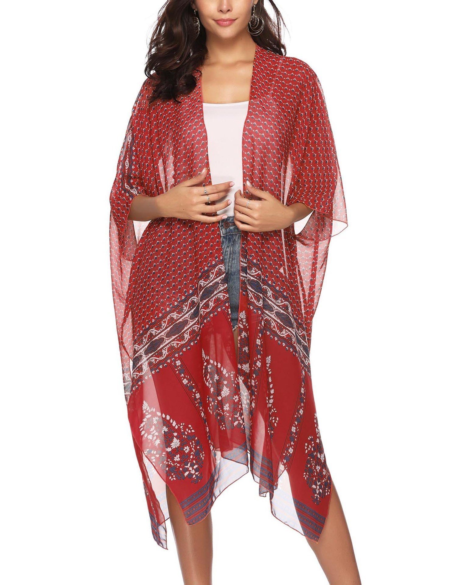 Casual Loose Sunscreen Printing Cardigan