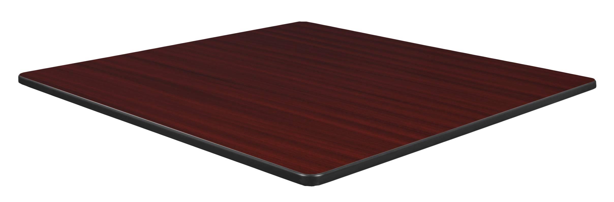 Regency TTSQ363618MHMW 36 in. Square Slim Table Top Mahogany Mocha Walnut