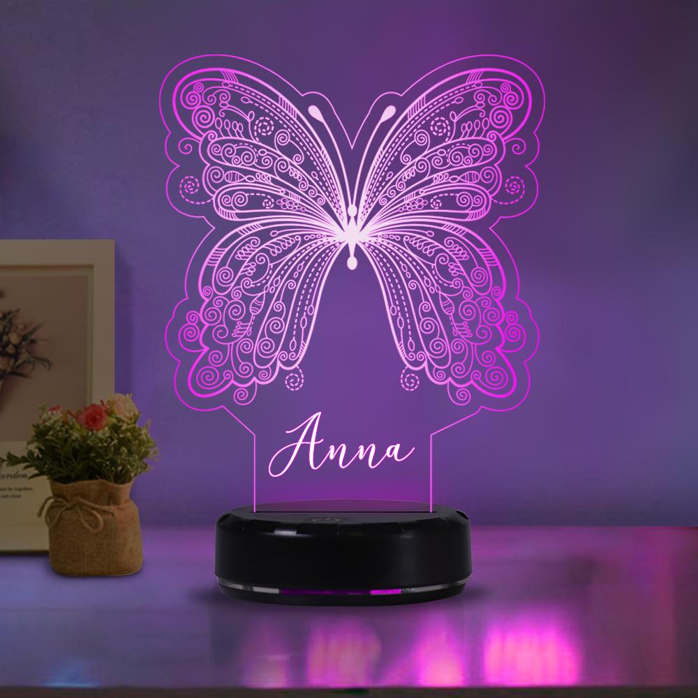 Personalized Butterfly Acrylic Light